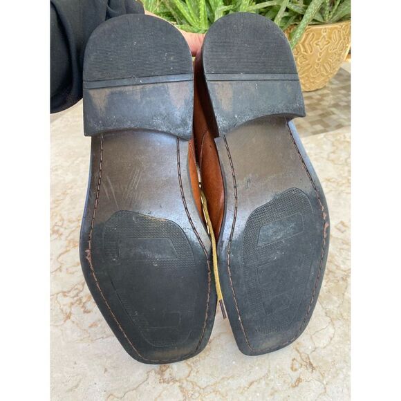 Florshein mens size 9 mens leather dress shoes - preworn